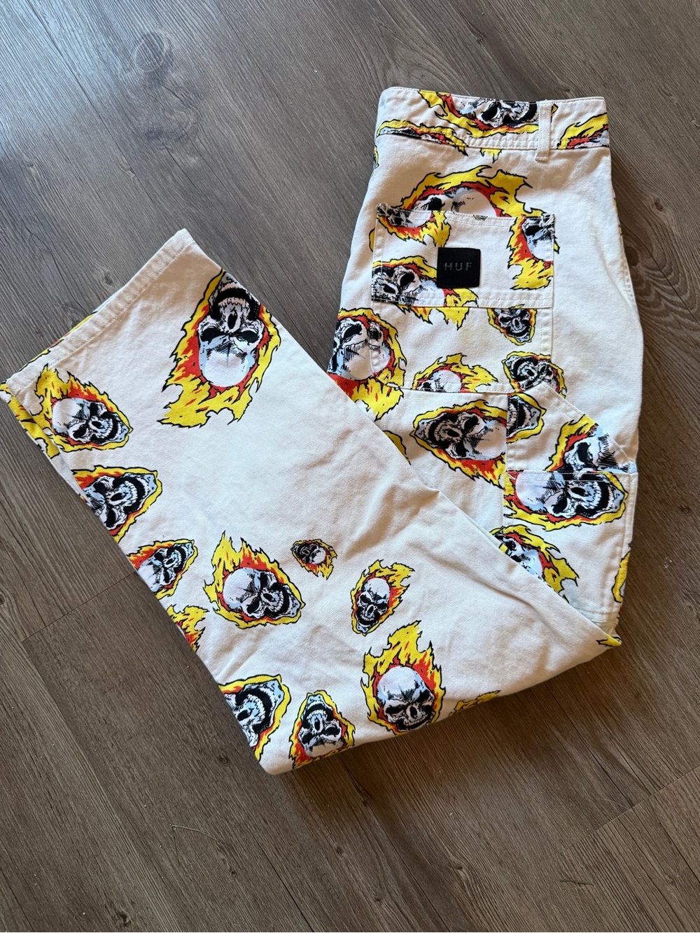 HUF x Marvel Men's Ghost Rider Canvas Pants